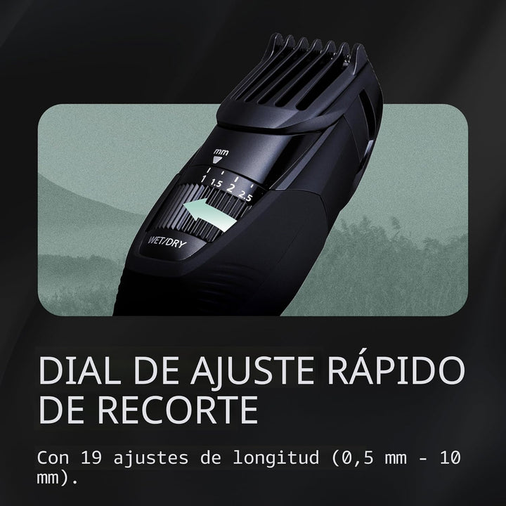 Panasonic depiladora inalámbrica para barba para hombres con dial d...