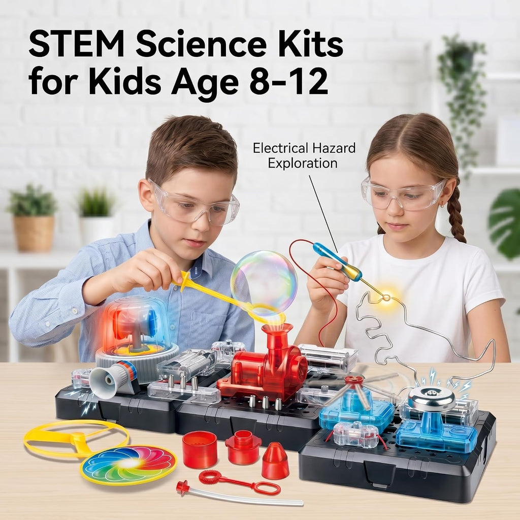 Kits de Construcción de Circuitos STEM para Aprender Ciencia para Niños de 8 a 12 años, Juego Educativo Eléctrico