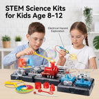 Kits de Construcción de Circuitos STEM para Aprender Ciencia para Niños de 8 a 12 años, Juego Educativo Eléctrico