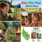 Aikmi Walkie Talkies de video para niños, juguete para niño y niña, rosa