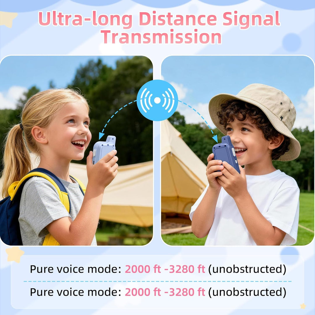 Walkie Talkies de video para niños: paquete de 2 juguetes de interc...