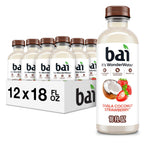 Bai Bebida de agua con infusión antioxidante, fresa de coco Shala, con vitamina C y sin edulcorantes artificiales, botella de 18 onzas líquidas, paquete de 12