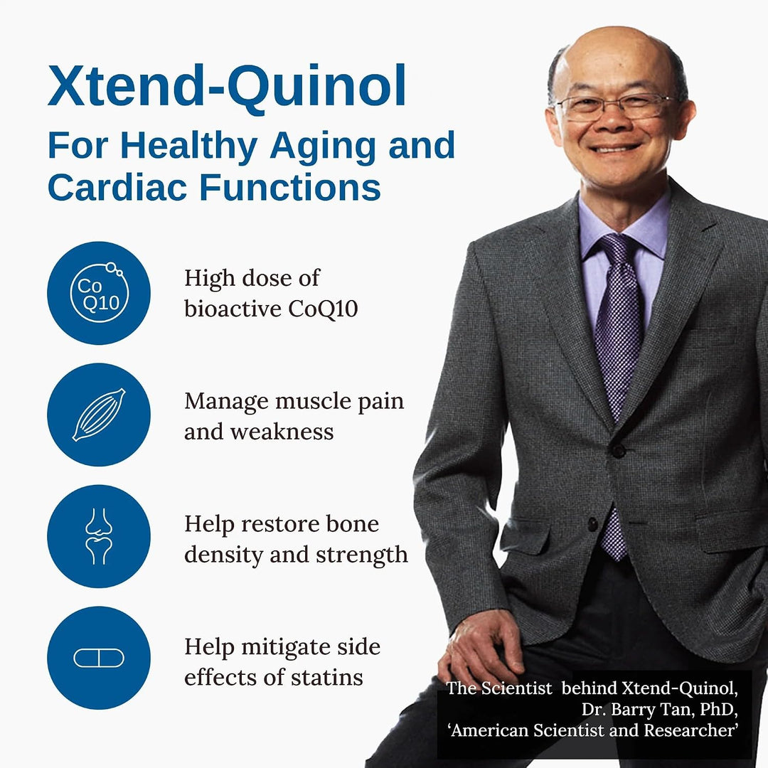 Xtendlife Xtend-Quinol CoQ10 Suplemento para la salud del corazón,...