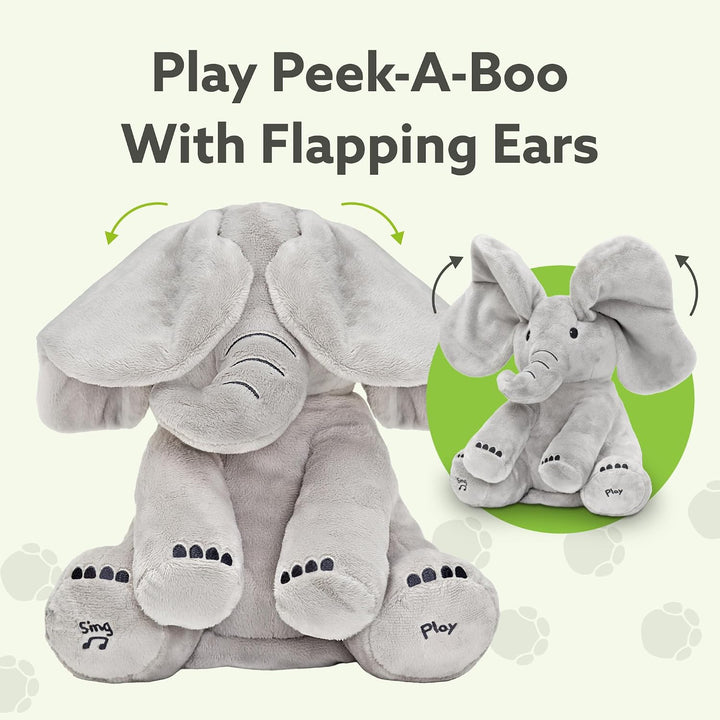 Tippi Peek a Boo Elefante de juguete \u2013 Peluche interactivo de...