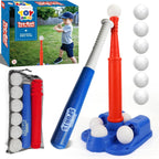 TOY Life T-Ball Set para niños de 3 a 5 años – Juego de béisbol para niños con murciélago, camiseta y 6 pelotas – Juguetes exteriores y regalo de cumpleaños para niños de 3, 4, 5, 6, 7, 8 años