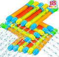 JOYIN Paquete de 18 pistolas de agua de 16.5 pulgadas, pistolas de agua a granel, piscina al aire libre de verano, patio trasero, juego de agua de playa, juegos de lucha y piscina