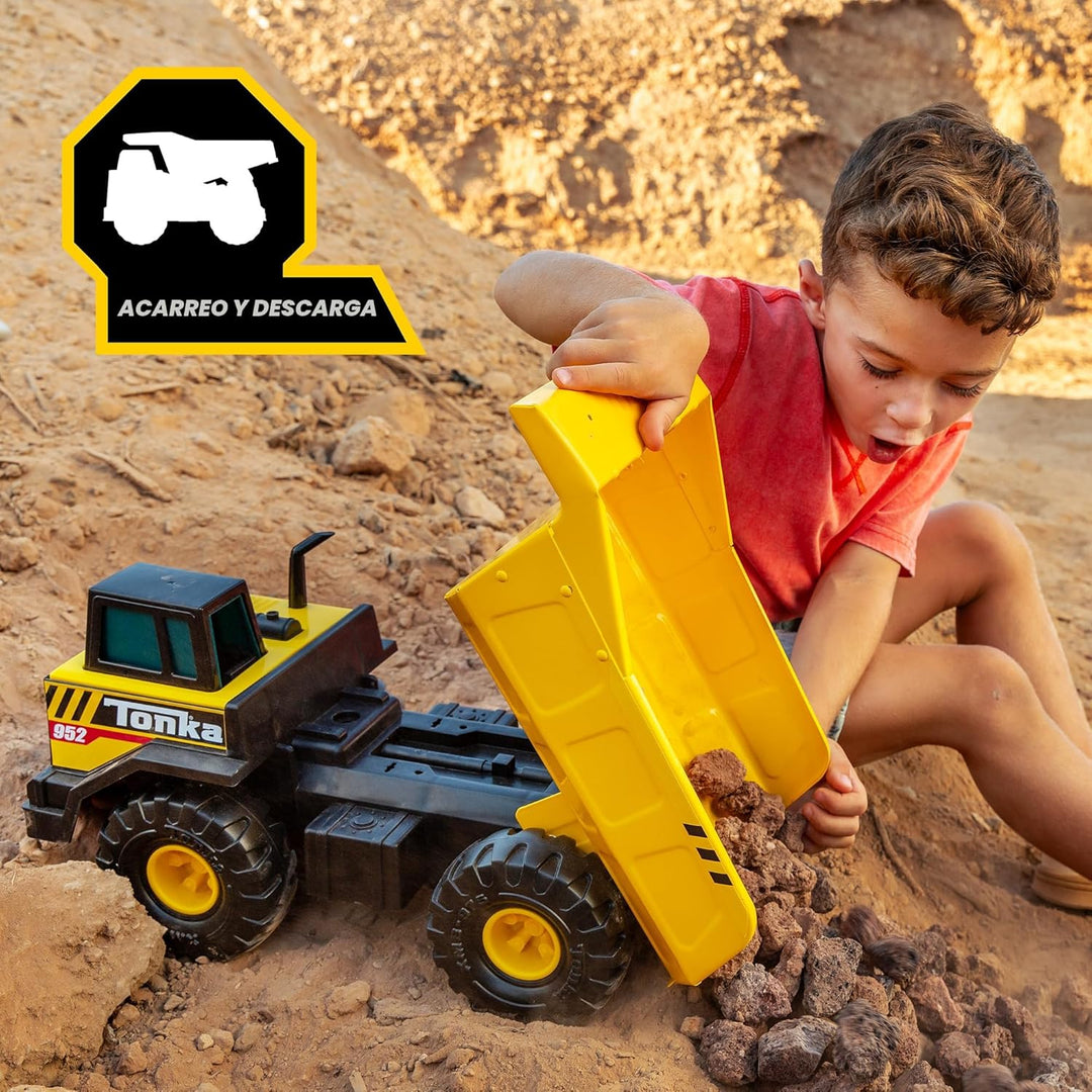 Tonka Steel Classics Mighty - Camión volquete fabricado con acero y...