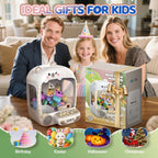Skirfy Claws - Máquinas de oso para niños, máquinas expendedoras, juguetes con sonido, luces y furbys para niñas, juegos de arcades, juguetes para edades de 8 a 13, fiesta de cumpleaños para niños y niñas de 6, 7, 8, 9 años