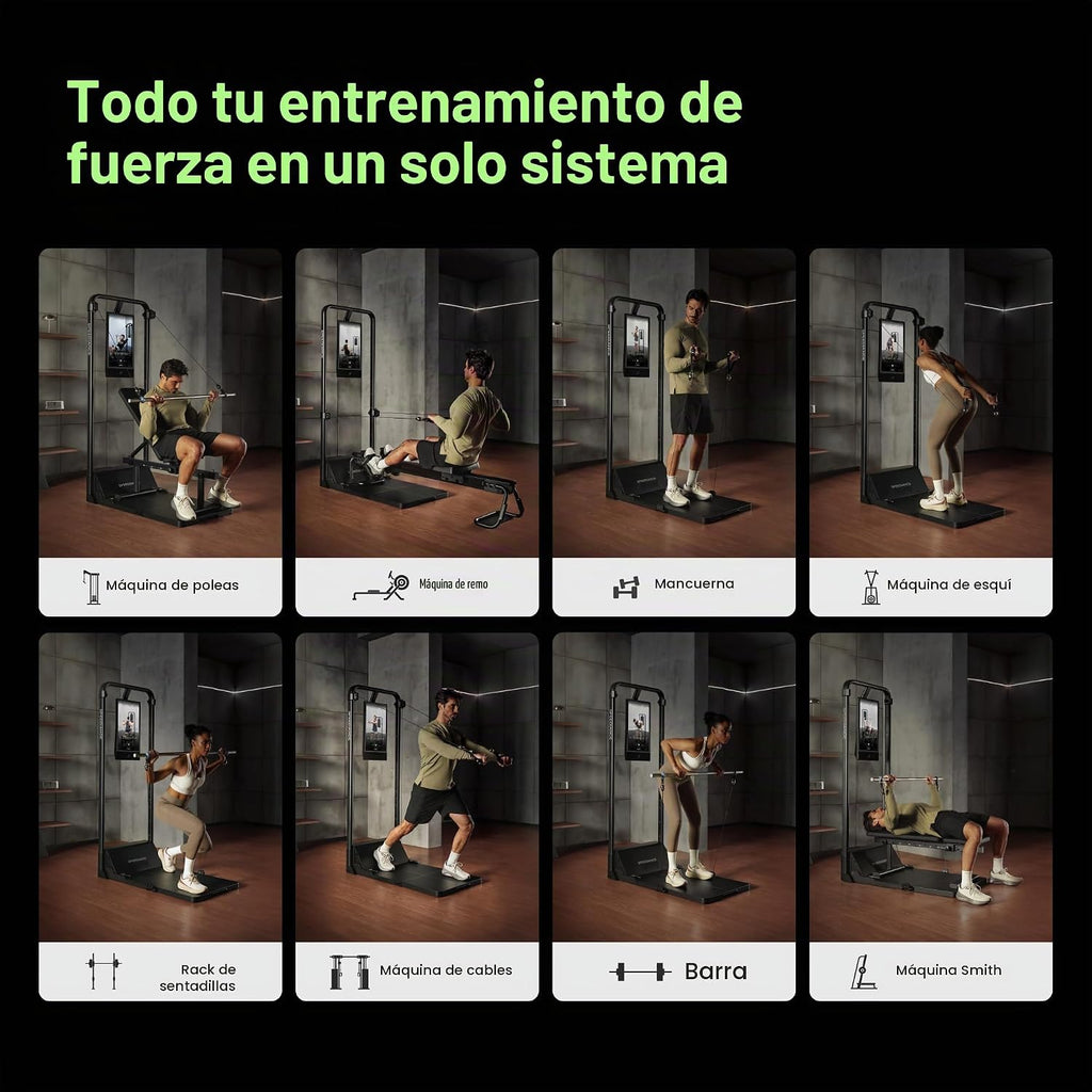 Speediance Gimnasio en casa, máquina Smith multifuncional inteligente alimentada por IA para entrenamiento de fuerza de cuerpo completo, equipo de gimnasio todo en uno, sistema digital de peso