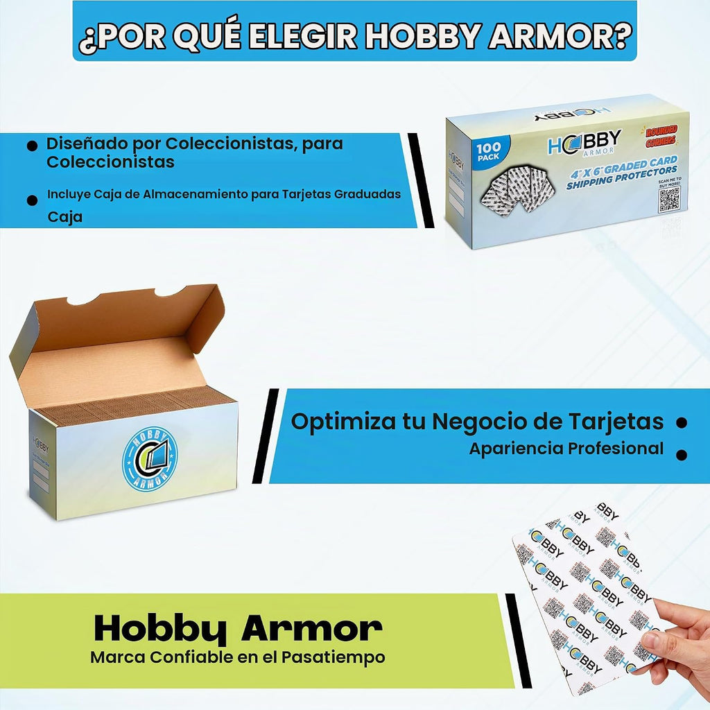 Hobby Armor Protector de envío de tarjetas coleccionables graduadas, cartón