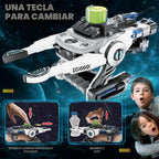 Juguete mecánico robótico STEM de mano, kit de ingeniería de bricolaje para niños mayores de 8 años (blanco)