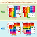 JoyCat 288 tarjetas de matemáticas y tablero de doble cara, 4 operaciones
