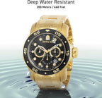 Invicta Pro Diver - Reloj cronógrafo de cuarzo con correa de acero inoxidable, color plateado, modelo 26 0073