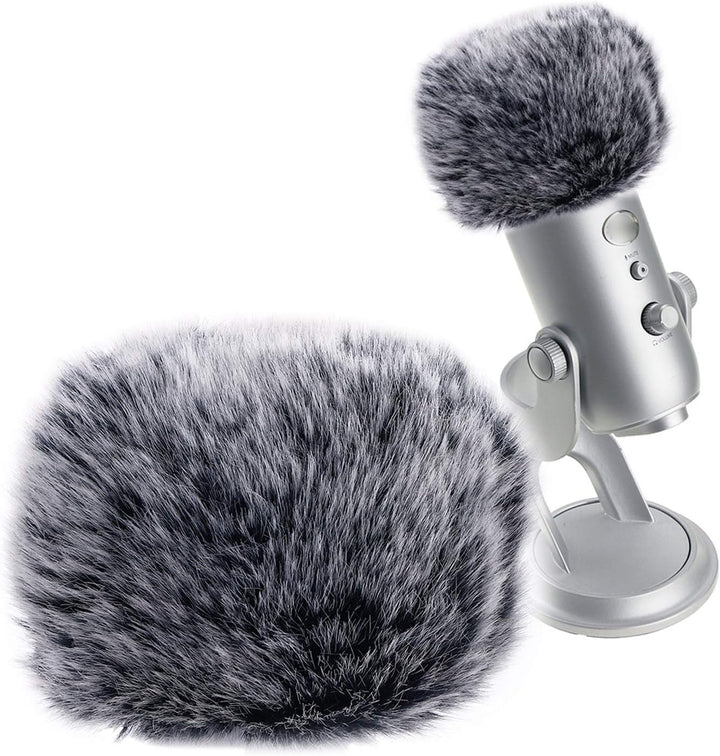SUNMON Protector de Viento Peludo para Micrófono, Máscara Escudo Fi...