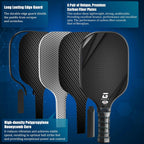 GARYE Juego de 2/4 palas de pickleball aprobadas por USAPA, juego de pickleball de fibra de carbono, raquetas ligeras de pickleball, paquete de 2/4 con 6 bolas, 1 bolsa, par de cintas de agarre
