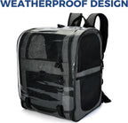 Apollo Walker Mochila transportadora de mascotas para gatos y perros grandes/pequeños, cachorros, características de seguridad y soporte de respaldo acolchado para viajes, senderismo, uso al aire