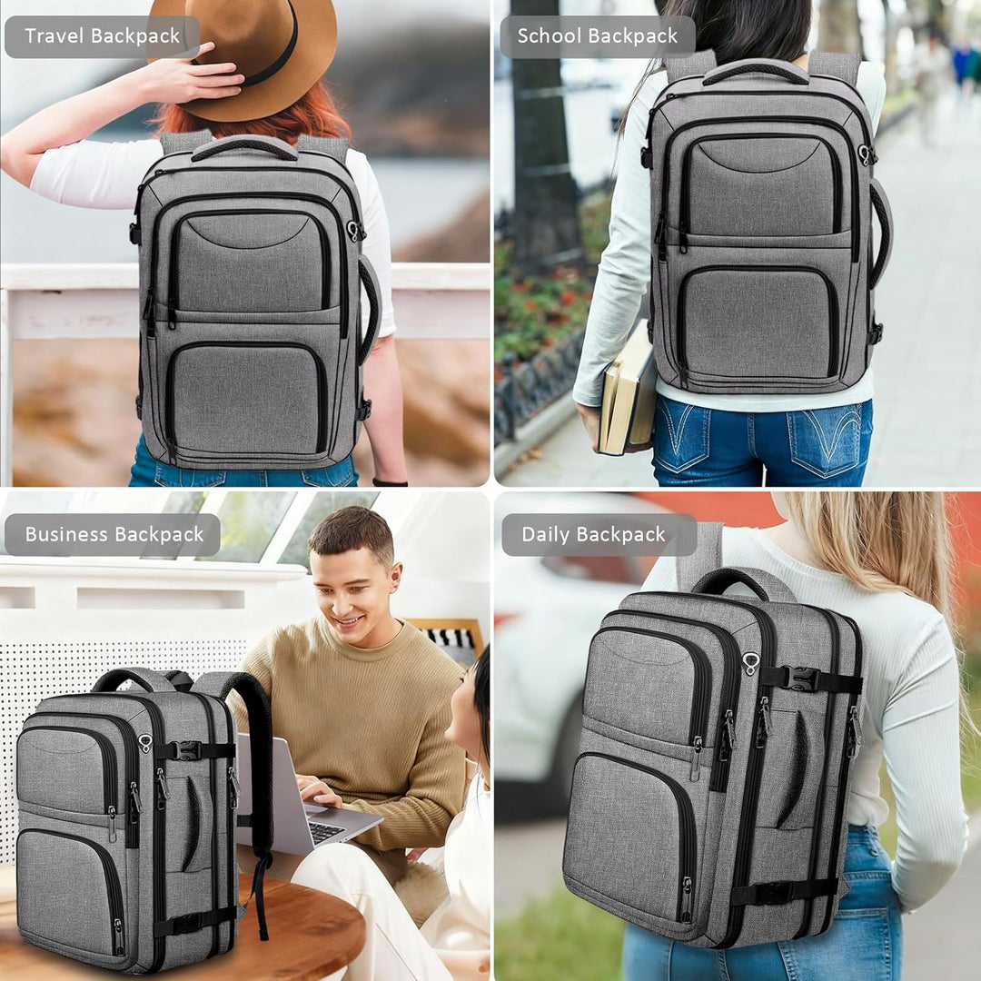 Fxcelets Mochila de viaje, aprobada por aerolíneas, mochila de tran...