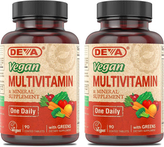 DEVA Suplemento multivitamínico y mineral vegano, fórmula vegana co...
