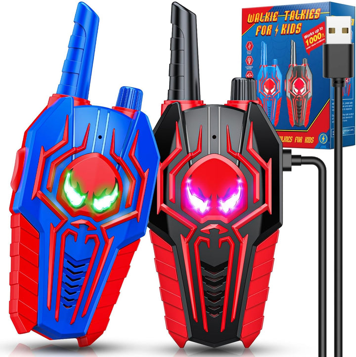 Walkie Talkies recargables para niños: juguetes de regalo para niño...