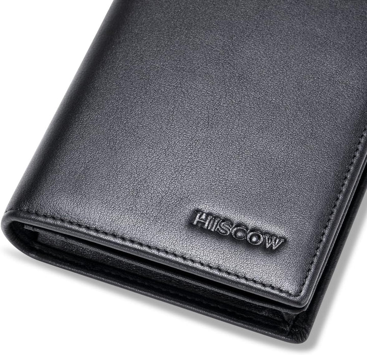 HISCOW Cartera larga plegable con 15 ranuras para tarjetas de crédi...
