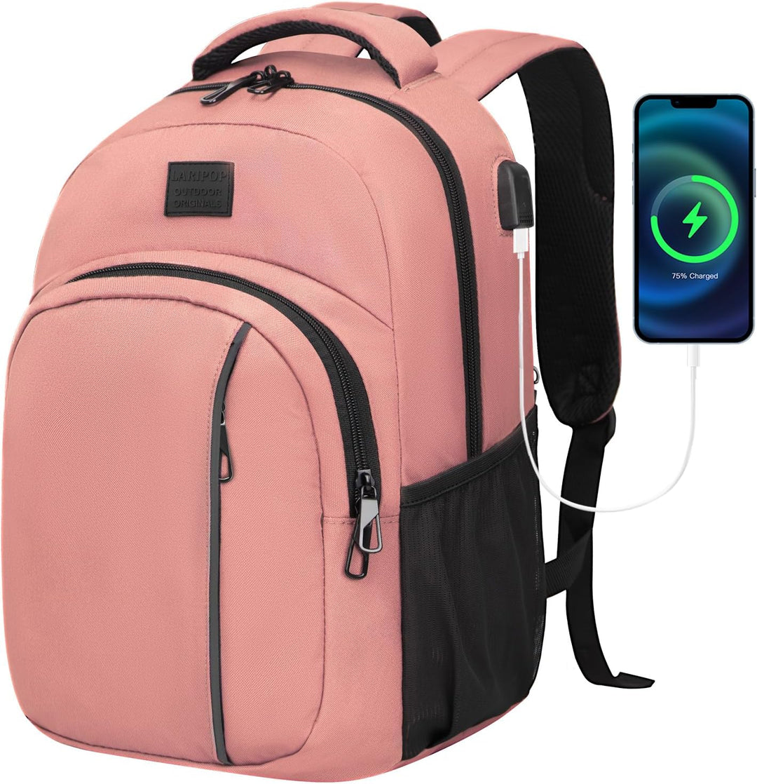 LARIPOP - Mochila para laptop de viaje de 15.6 pulgadas, mochila pa...