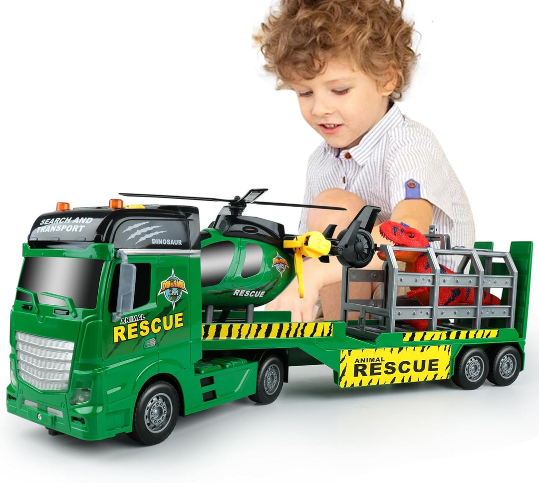 Dwi Dowellin Camión Transportador Juguetes para Niños, Camión Semi...