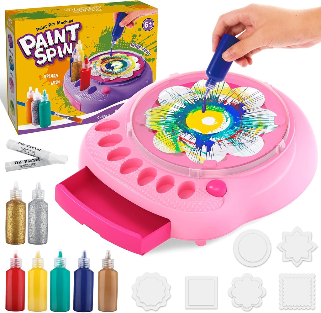 Spin Art Machine para Kids, Paint Spinner Arts y Crafts Gift Kit, Ages 6+