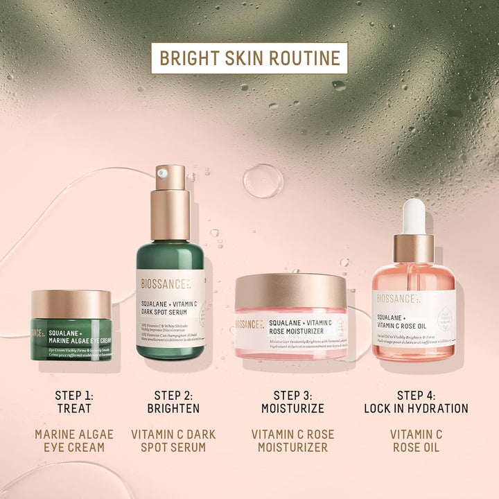 BIOSSANCE Squalane Vitamina C Rose Hidratante facial