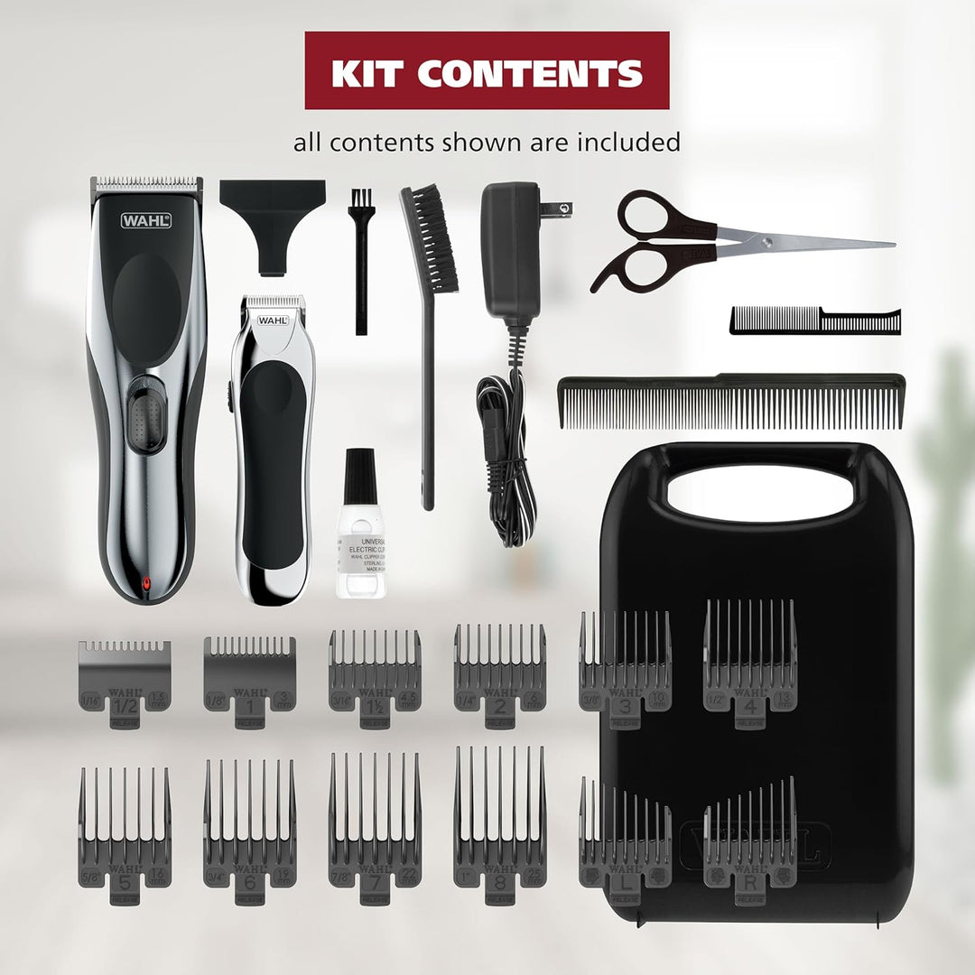 Wahl - Cortadora de pelo inalámbrica Chrome Pro para hombres y comb...