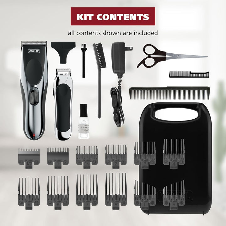 Wahl - Cortadora de pelo inalámbrica Chrome Pro para hombres y comb...
