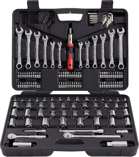 MECHMAX Juego de herramientas Master Mechanics de 161 piezas y kit...