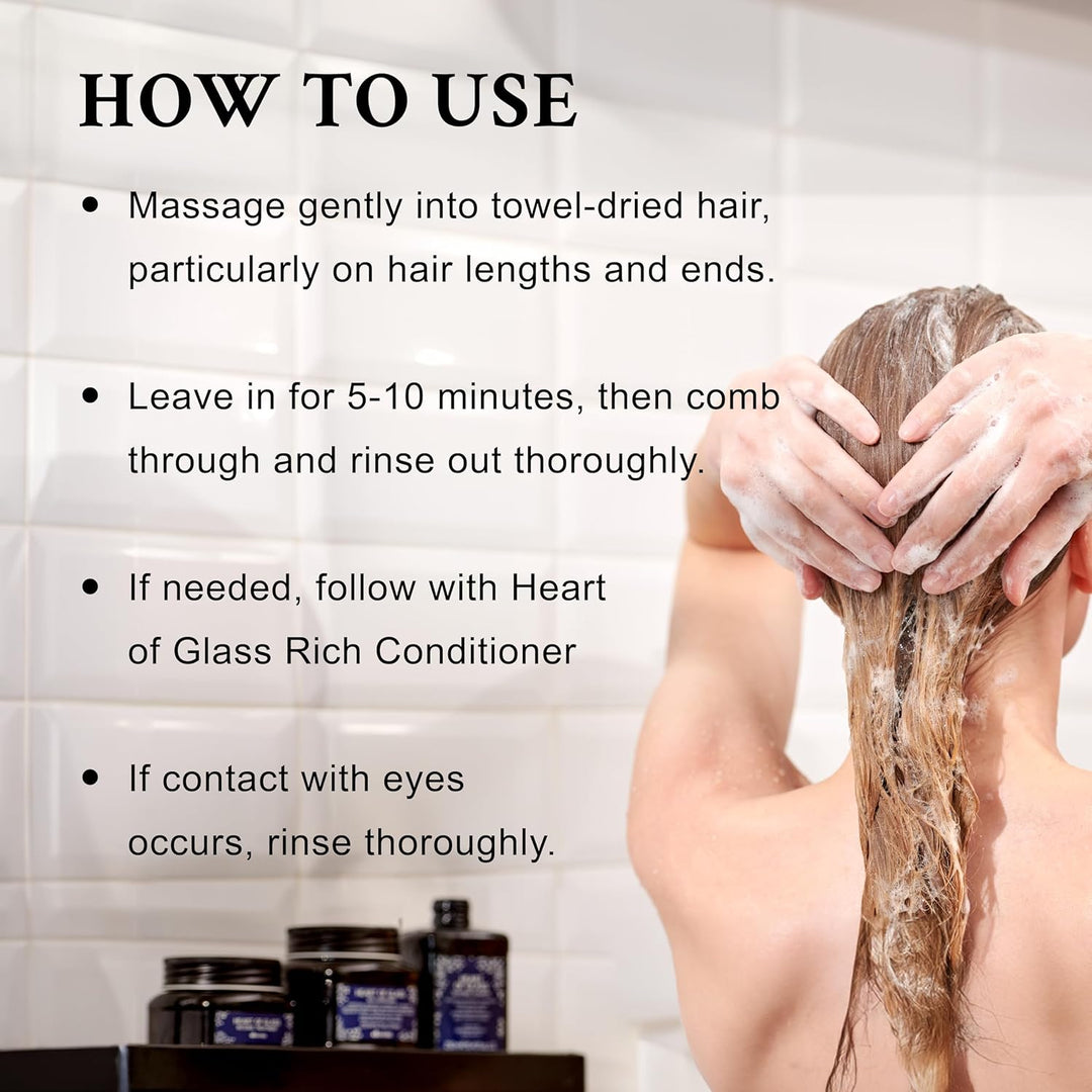 Davines Heart of Glass - Máscara de reparación profunda para rubia,...