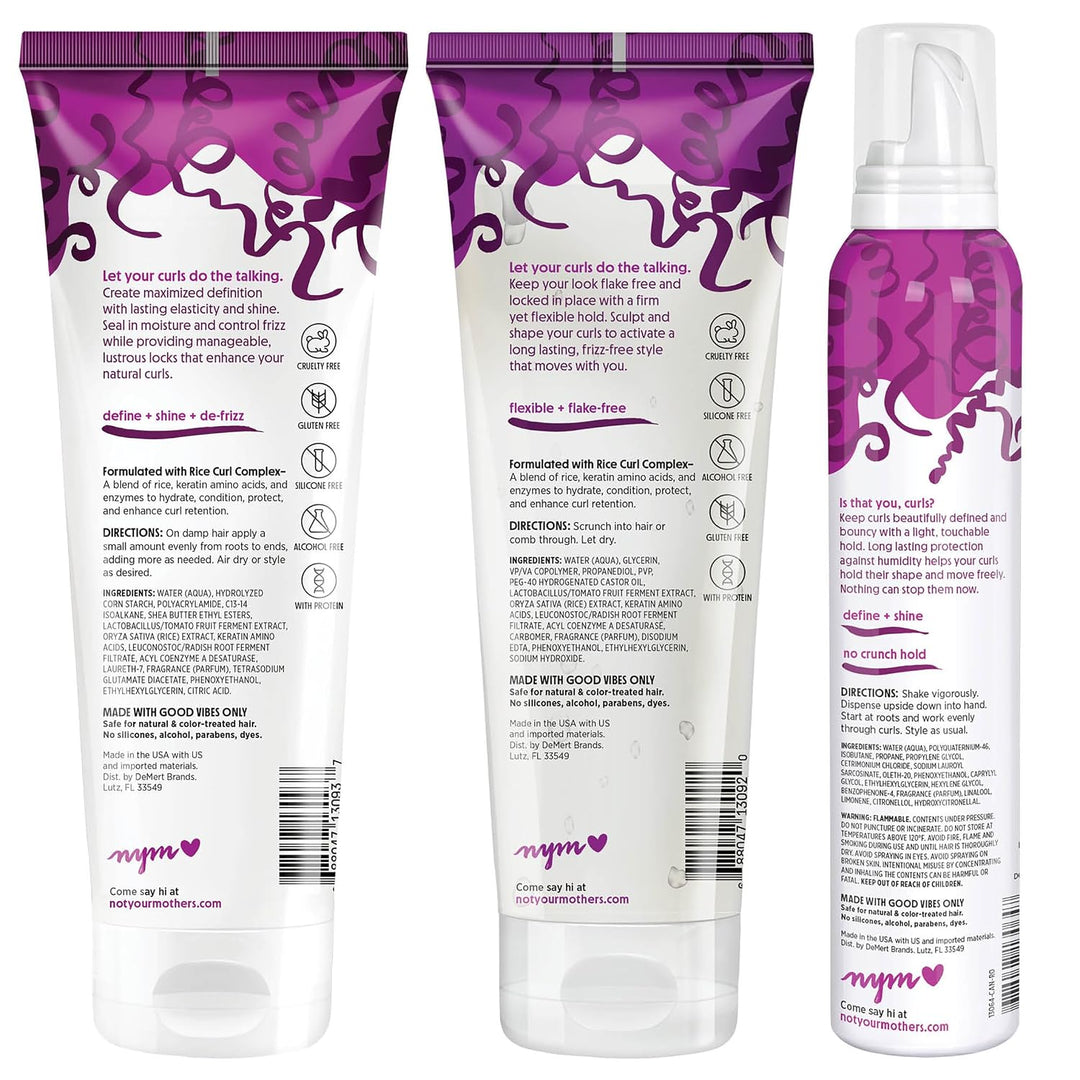 Not Your Mother's Curl Talk - Crema definidora, gel de peinado...