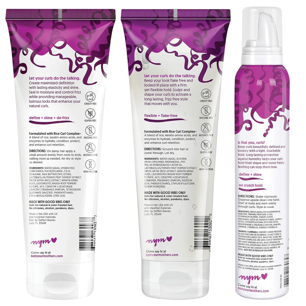 Not Your Mother's Curl Talk - Crema definidora, gel de peinado...