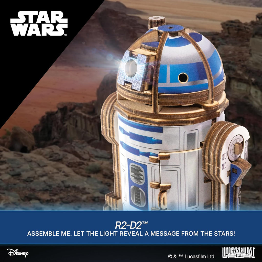 UGEARS Star Wars™ R2-D2™ Rompecabezas de madera 3D para adultos - Modelo