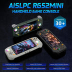 RG52MINI Retro Handheld Game Console, 5.5 Inch IPS Screen, Portable Dual System, 64GB Support 30+ Emulator&22000+ Classic Games, WiFi Networked Fighting, HDMI TV Output, 5000mAh Battery(Green 64GB)