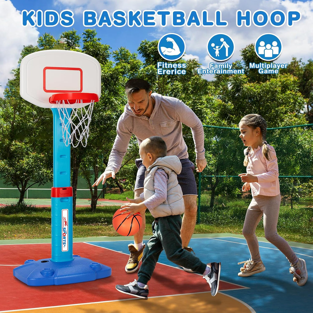 Aro de baloncesto para niños, juego de aro de baloncesto ajustable para