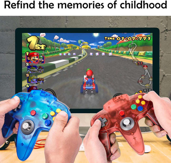 2 paquetes de controladores USB retro para juegos N64 PC