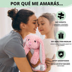 Happy Fuel - Peluche de conejo para microondas, Conejo rosa