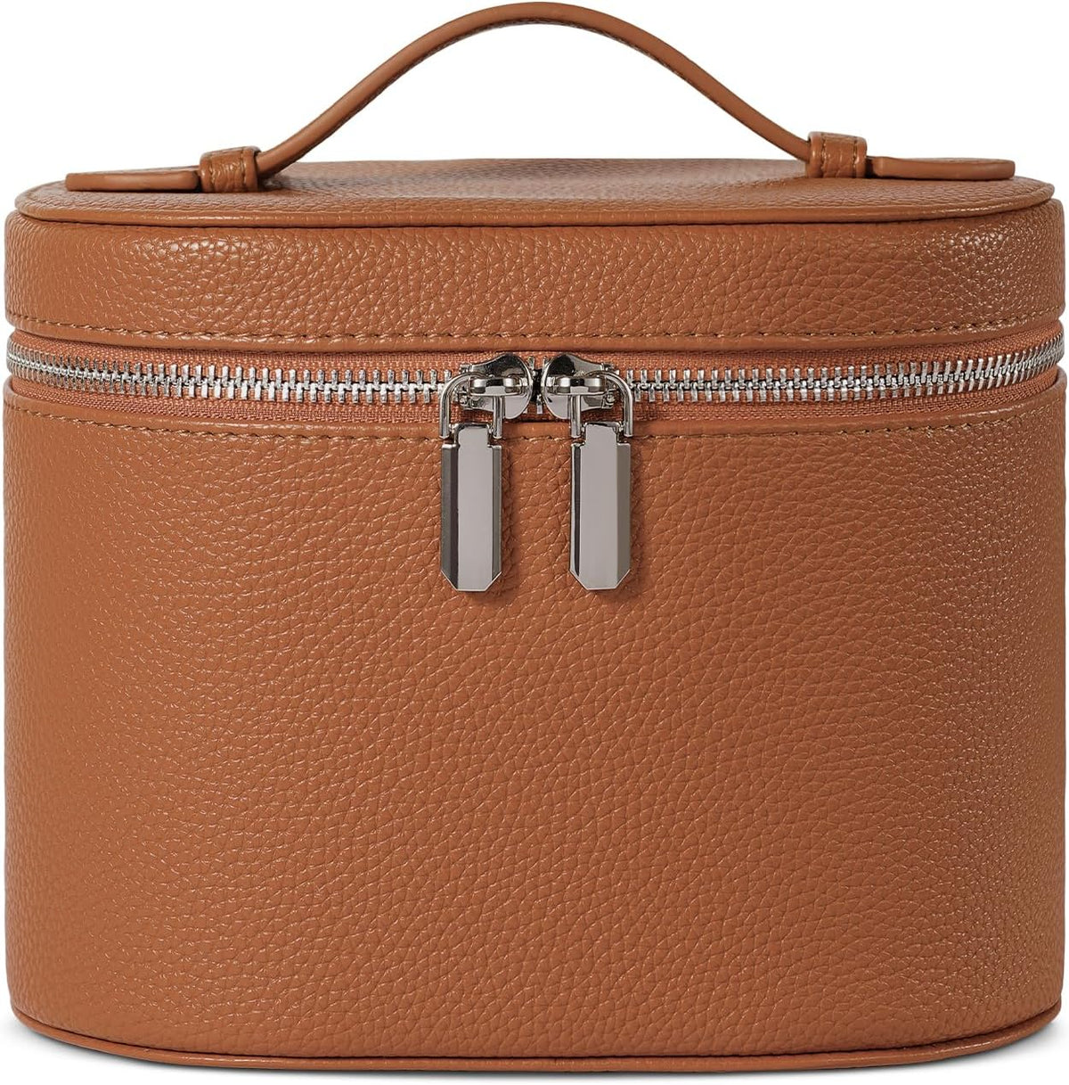 Bolso de maquillaje, estuche de viaje con compartimentos y asa, organizador portátil de cosméticos, bolso de aseo para mujer