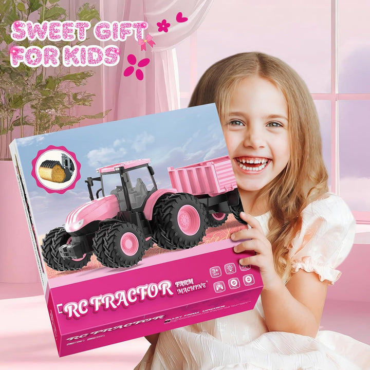 Tractor de juguete a control remoto [2026] Juego de tractor RC para...