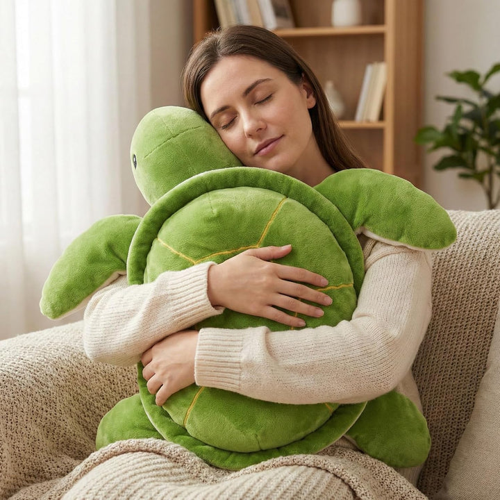 WEIGEDU Animal de Peluche Grande de Tortuga Marina con Peso, Juguet...