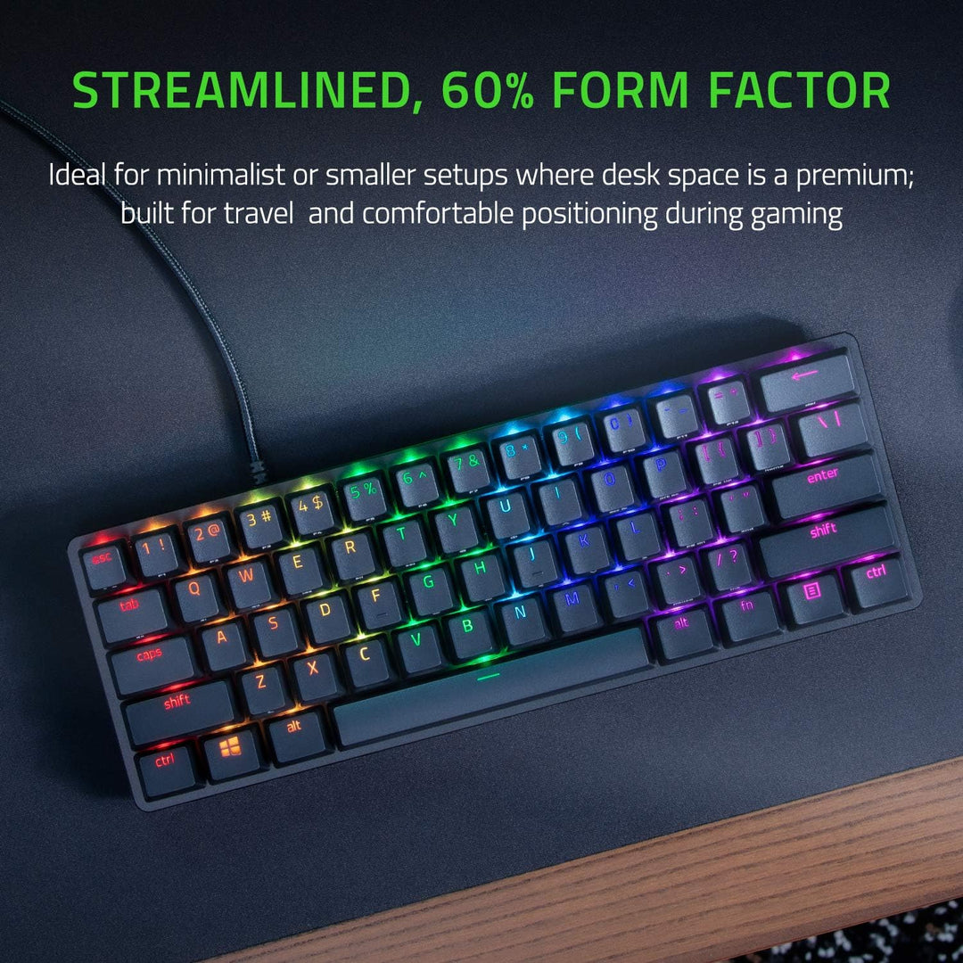Razer Huntsman Mini 60% Teclado de Juegos: Interruptores Ópticos Cl...