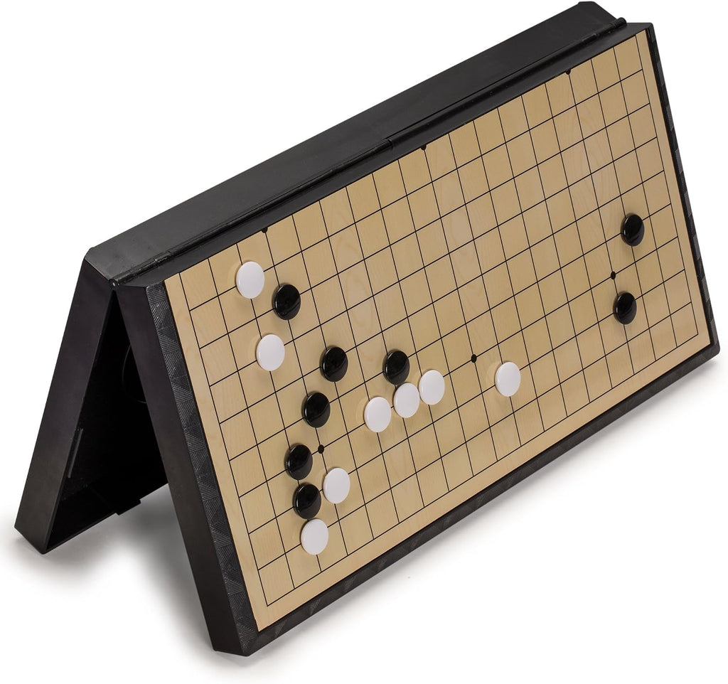 Pizarrón magnética de Magnetic Go con Tabla Go (14.7 x 14.6 pulgadas) y piedras plásticas de convexa individuales
