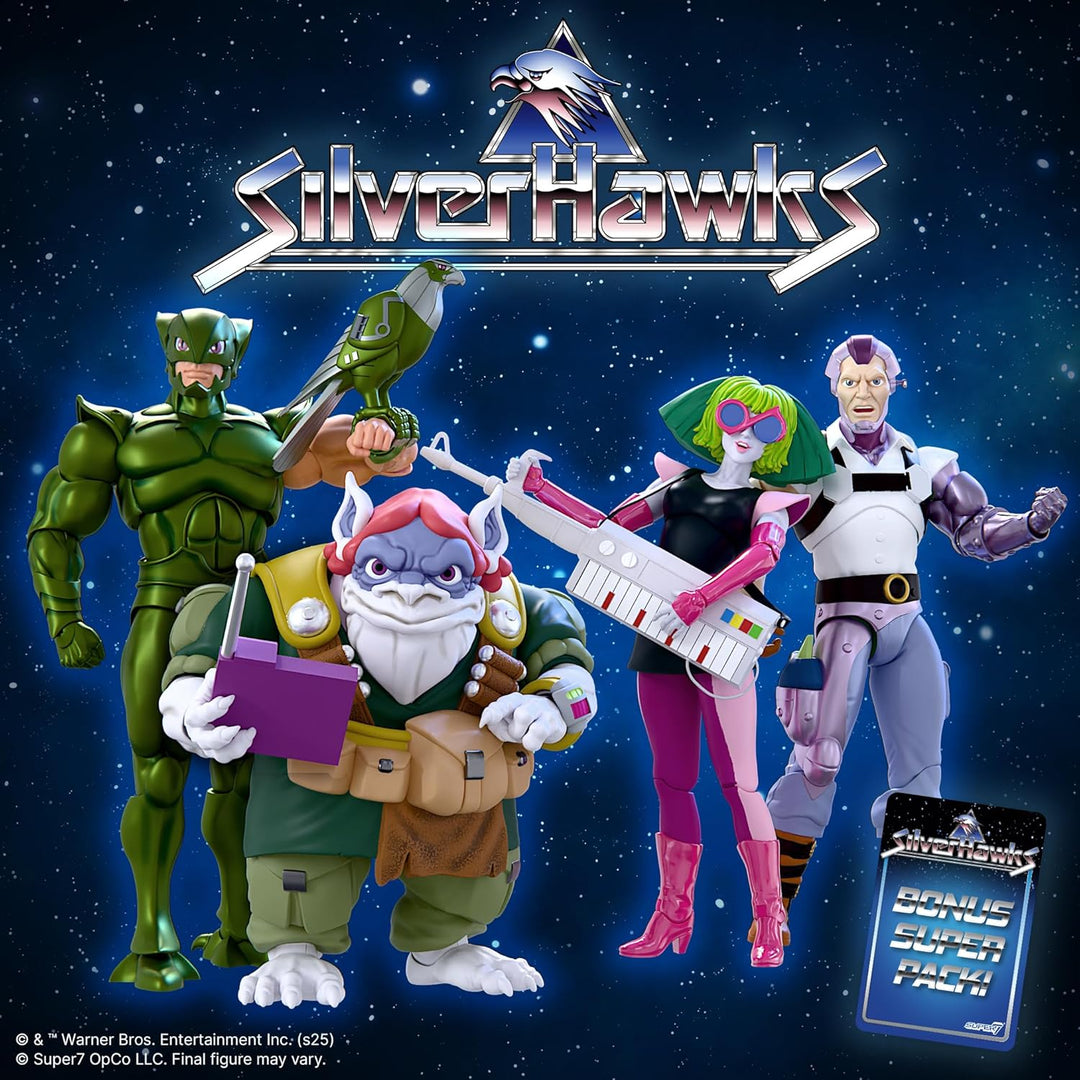 Super7 ¡ULTIMATES! SilverHawks Melodia (Toon) - Figura de acción Si...
