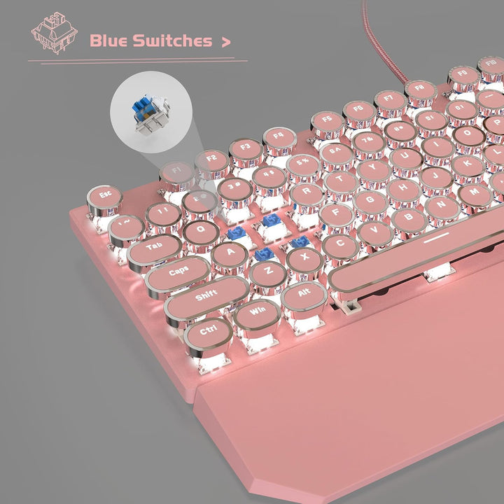 MageGee - Teclado mecánico tipo máquina de escribir para juegos ret...