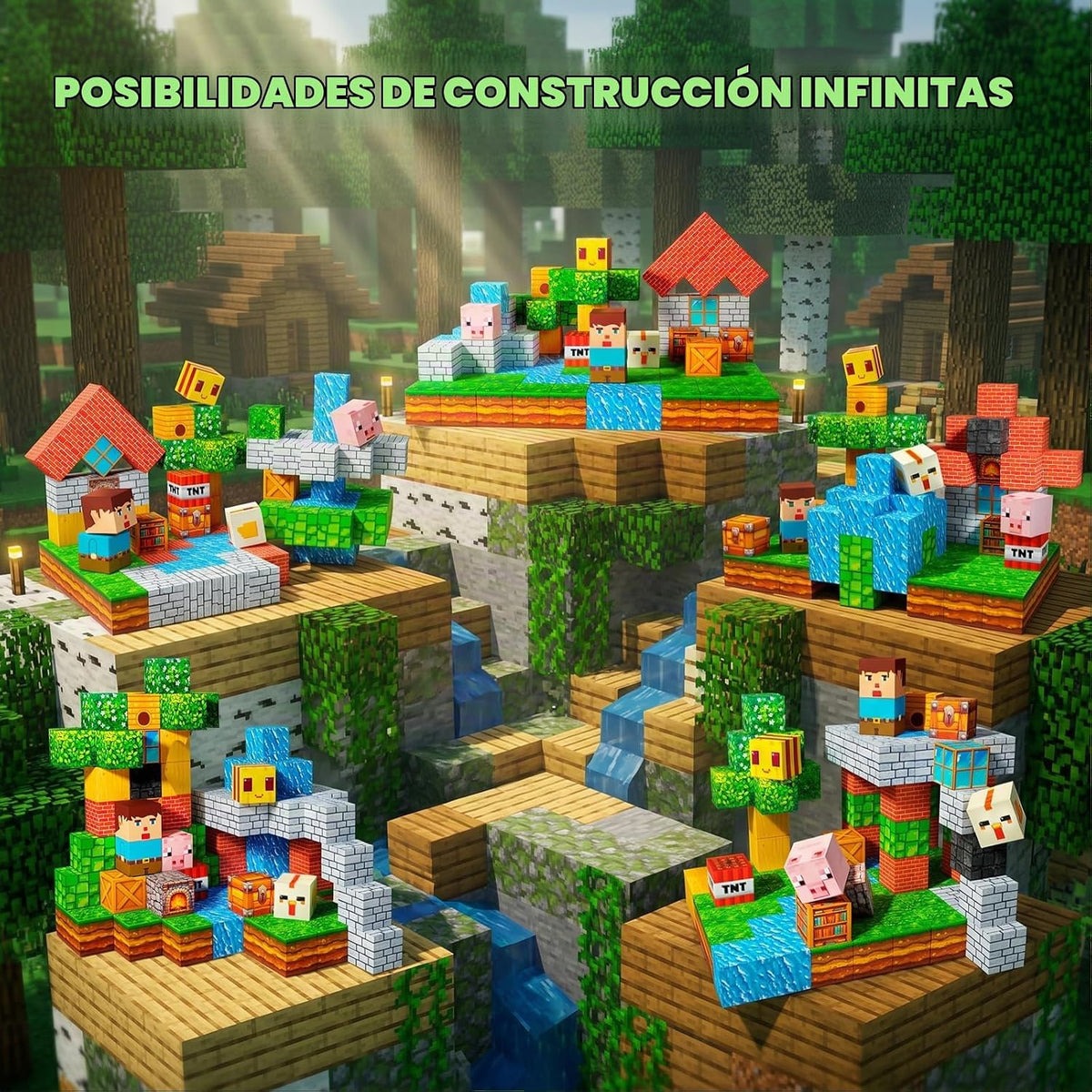 Bloques de construcción magnéticos STEM juguete para niños a partir