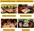 SIXPOINTS Juegos de dados de crucigramas de 60 piezas, juegos de ortografía