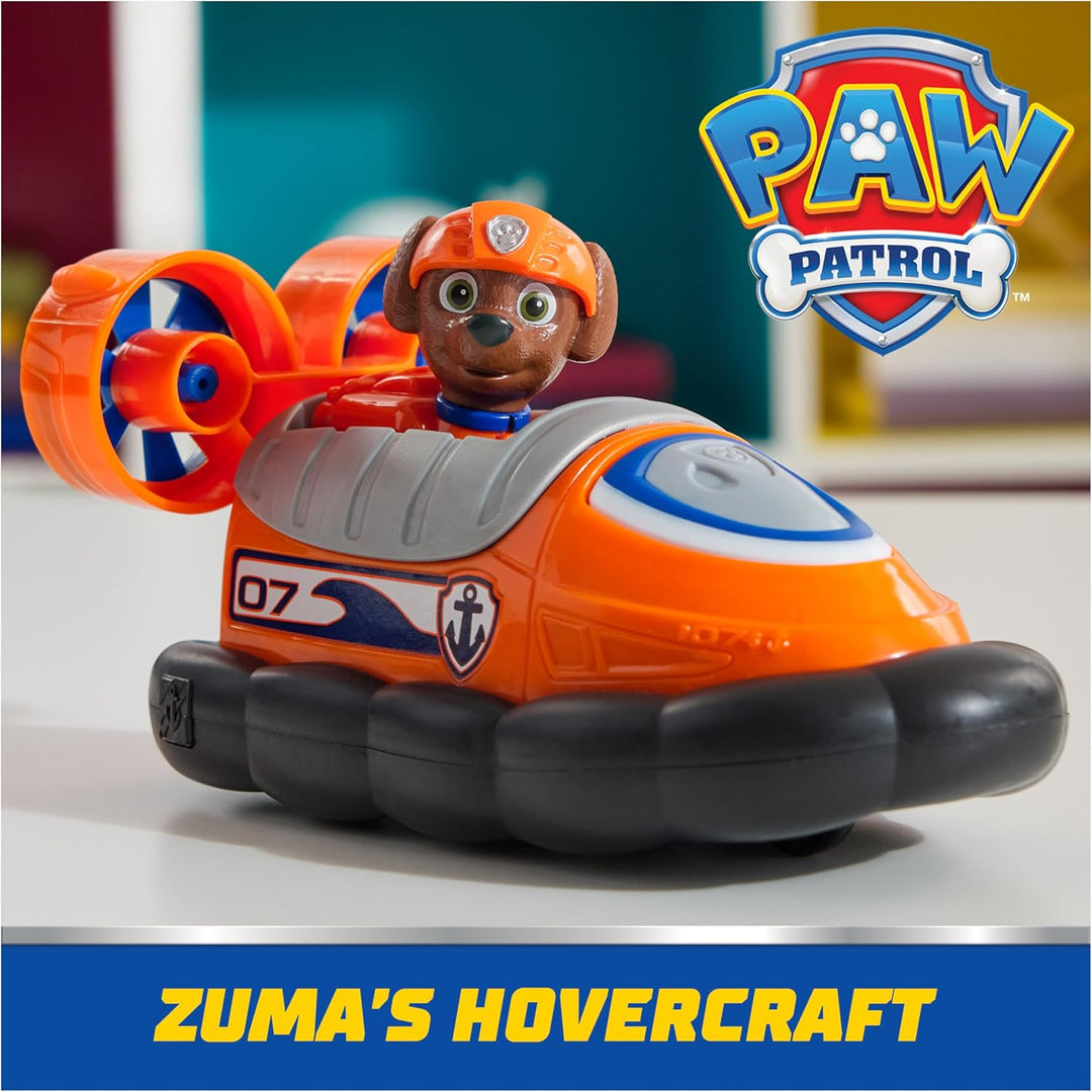 PAW Patrol, Hovercraft de Zuma, vehículo de juguete con figura de a...