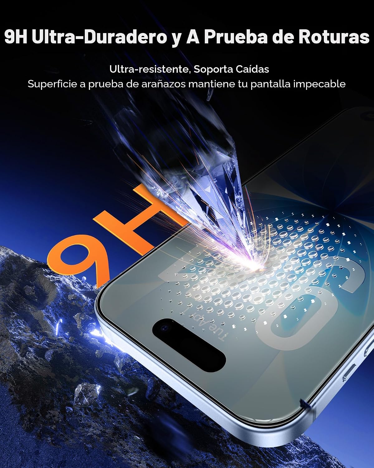 UNBREAKcable Protectores de Pantalla con Privacidad para iPhone 17, Pack de 2
